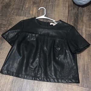 Forever 21 Leather Top